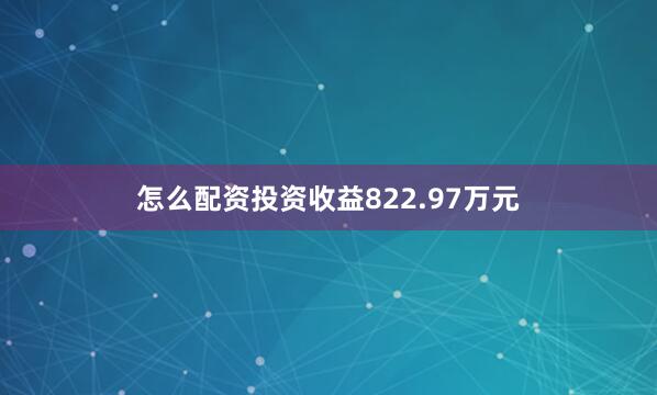 怎么配资投资收益822.97万元